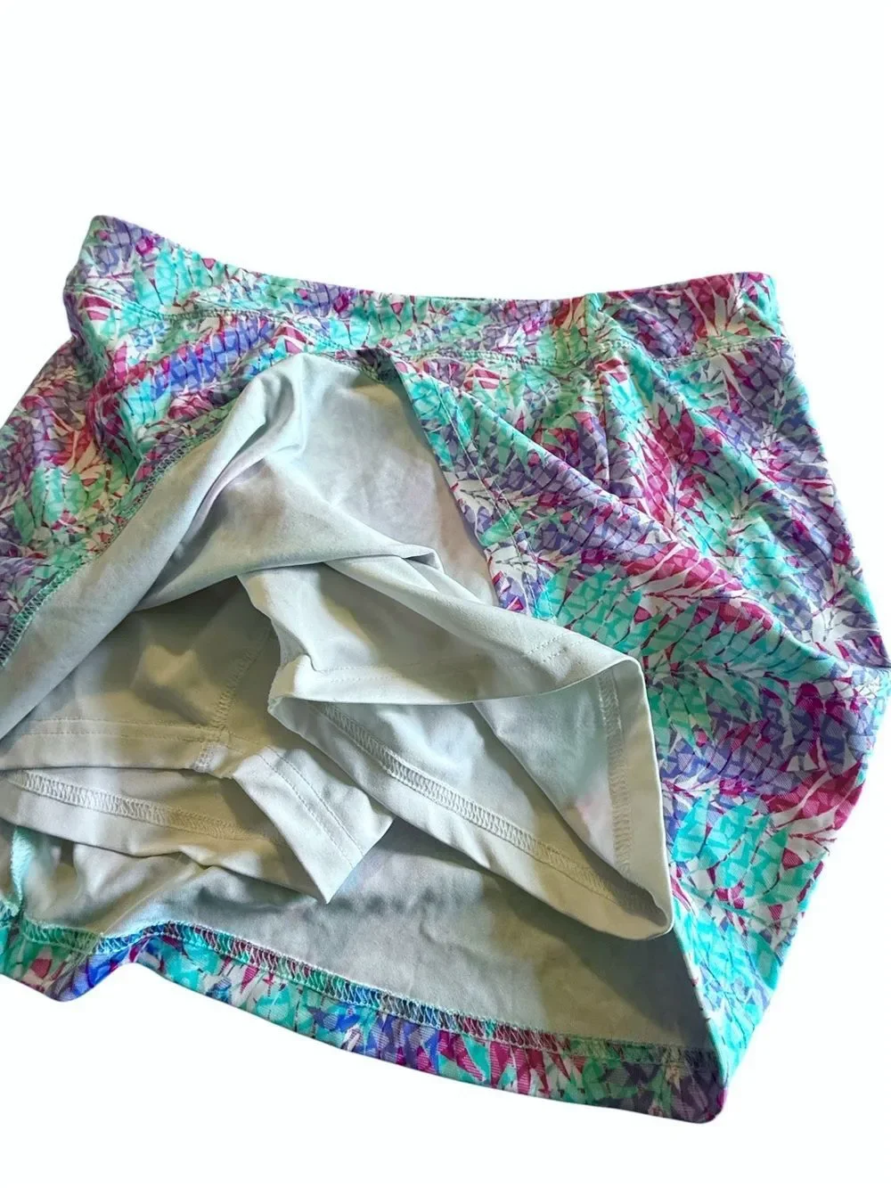 Tournament Collection Skort Womens Large Golf Tennis Pocket Athletic Print Skirt